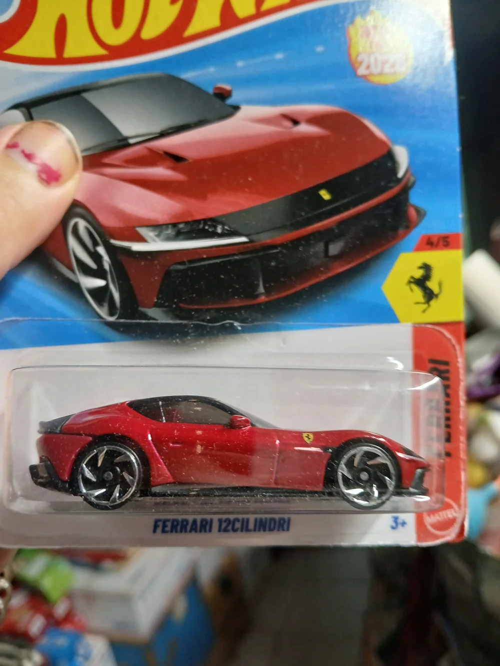 the 2026 Hot Wheels Mainline Ferrari 12Cilindri (Model 4/5, Collector #94/250) i